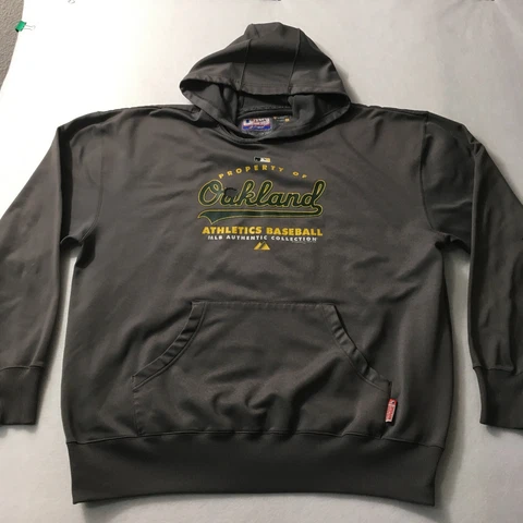 MLB authentic Majestic Oakland A’s Sweatshirt XL Athletics Therma Base Hoodie Cover