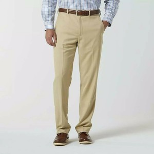 David Taylor Flat Front Pants for Men 