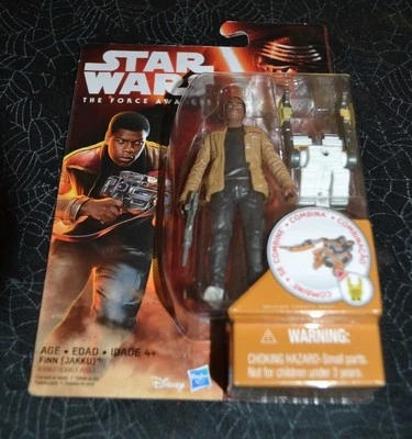 2015 STAR WARS THE FORCE AWAKENS FINN ( JAKKU )  3.75 " ACTION FIGURE VHTF - Image 1 of 2