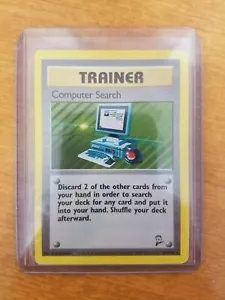Pokemon Cards Computer Search 101/130 Non Holo Rare Base Set 2 LP/NM Condition - Picture 1 of 3