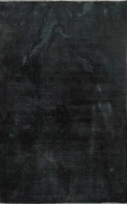 Solid Contemporary Gabbeh Kashkoli Oriental Area Rug Hand-knotted 4'x6' Carpet - Image 1 of 4