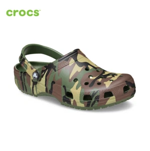 NEW CROCS CLASSIC CAMOUFLAGE CLOG 211936 ARMY Green / Multi UNISEX SIZE - Picture 1 of 6