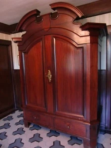 DIELENSCHRANK - ca. 250 Jahre alt (um 1780 - 1810)  H 255 x B 200 x T 85 cm - Bild 1 von 12