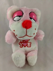 Pink Cat Panther Plush 9 Inch Love You MTY International Stuffed Animal Toy - Picture 1 of 8