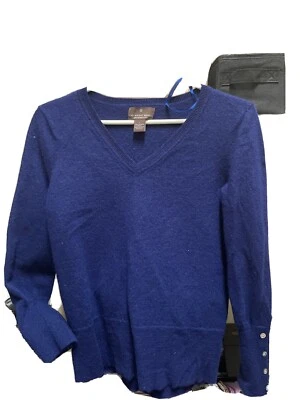 Suéter Fenn Wright Manson 100 % cachemir talla L azul para mujer cuello redondo ENVÍO GRATUITO Foto 1 de 4