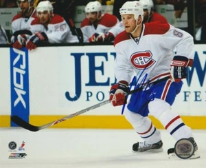 FOTO 8x10 firmada por Mike Komisarek Montreal Canadiens! Autógrafo - Imagen 1 de 1