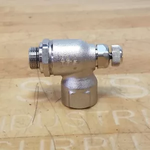 Parker FC702-6G Threaded Port Meter Out Metal Flow Control Valve - NEW - Picture 1 of 5