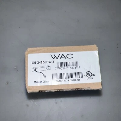 **WAC Lighting EN-2460-RB2-T Black Remote Power Supply 24 Volt 60W AC - Class 2 - Image 1 of 2
