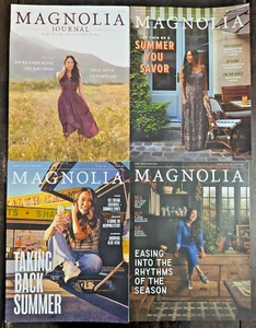 4 Lot Magnolia Journal Magazine Issues 16 27 31 32 Attune Reclaim Savor Rhythm - Picture 1 of 3
