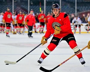 8x10 Photo CONNOR BEDARD Chicago Blackhawks Hockey Rookie Phenom Wrigley Field - Picture 1 of 1