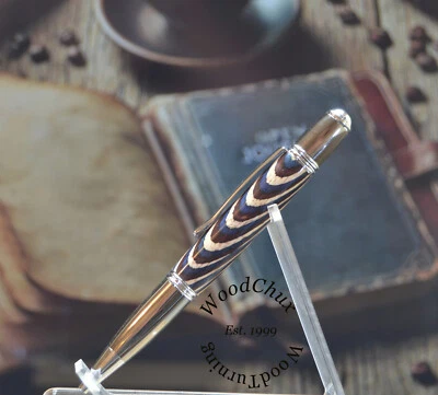 Handmade Rollerball Writing Pen Colorgrain Wood Beautiful Gatsby SEE VIDEO 998a - image 1 of 4