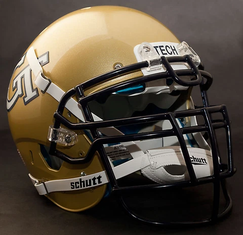 *CUSTOM* GEORGIA TECH YELLOW JACKETS Schutt XP GAMEDAY Replica Football Helmet Cover