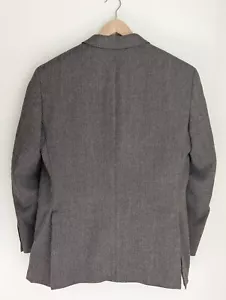 Andrew Fezza 40s Brown Herringbone Lambswool & Cashmere Blazer - Picture 1 of 12