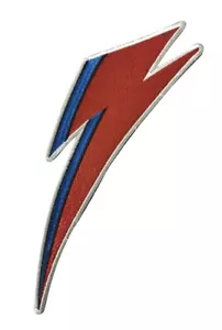 David Bowie Ziggy Stardust Lightning Bolt Embroidered Back Patch B081P - Picture 1 of 1