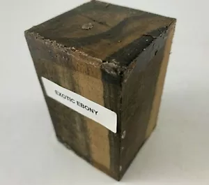 Tapón de botella de ébano luna pálida en blanco torneado madera tallada bloque de madera 2" x 2" x 3" - Imagen 1 de 8