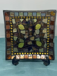 Yankee Candle Jar Candle Tray - Mosaic Leaves - Picture 1 of 5