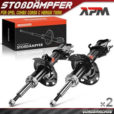 2x Federbein Stoßdämpfer Gasdruck Vorne für Opel Corsa C Combo Meriva Tigra - Bild 1 von 4