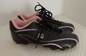 Woman's  Starter Perform Softball Soccer Cleats Size 5 Black Pink 