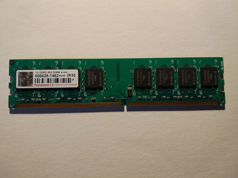 Modulo Transcend 1GB DDR2 533 DIMM 4-4-4 240 pin USATA - Immagine 1 di 1