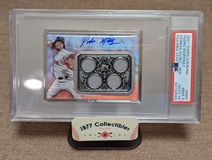 PEDRO MARTINEZ AUTO /5 2021 TOPPS STERLING SEASONS TRIPLE RELIC RED #STAR-PMA - Picture 1 of 4