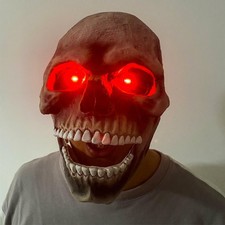 Glowing Halloween Skull 1:1 Realistic Life Size Human Anatomy Decoration