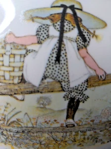 Vintage 1973 Holly Hobbie Collectible To The House Of A Friend Porcelain Plaque - Picture 1 of 8