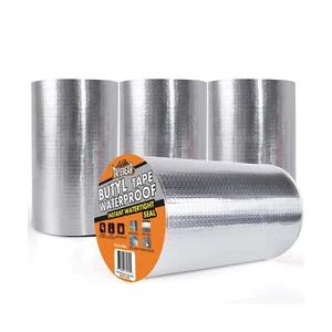 Butyl Tape Waterproof Sealant Tape 8inch x33feet, Aluminum Foil Duct Sealing ... - Picture 1 of 8