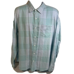 Camisa Bonobos Para Hombre XL Alta Azul Abotonada Manga Larga Azul Claro Verde - Imagen 1 de 11