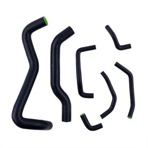 Black For 2006-2010 Honda Civic Type R FN2 Silicone Radiator Coolant Hoses Kits - Picture 1 of 18