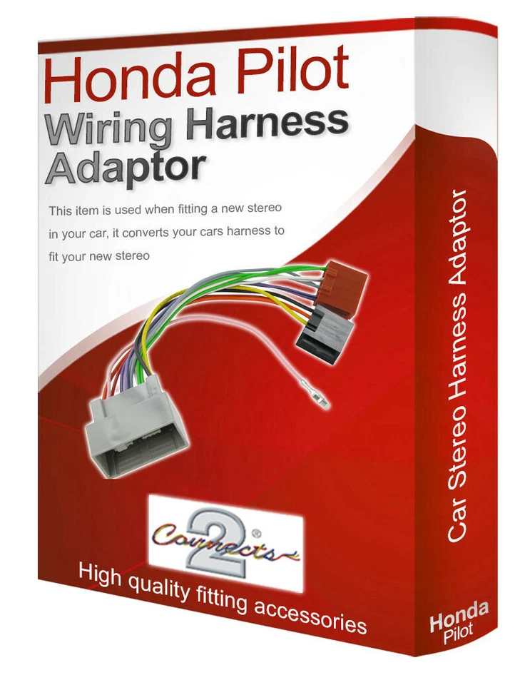 Honda Pilote Radio Stéréo CD Harnais Câblage Câble Adaptateur Iso Convertisseur - Photo 1/1