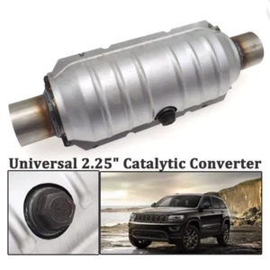 2.25" Inch Universal Hi Flow Catalytic Cat Converter 400 Cell Stainless Weld-on - Picture 1 of 11