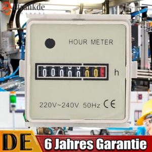 Mechanischer BetriebsstundenzäHler Industrie-Timer Zeitbereich Fester Schnalle - Bild 1 von 10
