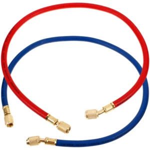 2pcs Refrigerant Filling Tube Air Condition Pressure Gauge Repair Tool - Picture 1 of 12