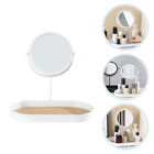  Vanity Mirror Swivel Cosmetic Household Makeup Perfume Trays for Round Modeling