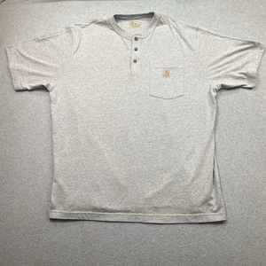 Carhartt Men's Grey Polo Original Fit Pocket T-Shirt Sz XL Workwear - Picture 1 of 6