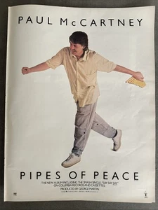 Paul McCartney "Pipes of Peace" + Bob Dylan Kool & The Gang 1983 Promo Poster Ad - Bild 1 von 3