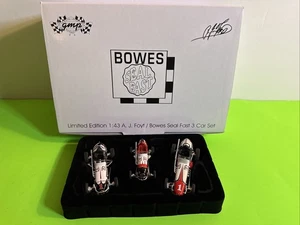 1/43 #1 A J FOYT USAC #5 MIDGET, #1 SPRINT, #1 DIRT CHAMP GMP BOWES 3 CAR SET - Picture 1 of 17