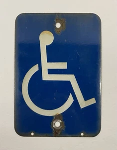 Vintage Handicap Ceramic Sign 7”x10” - Picture 1 of 4