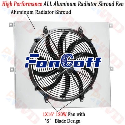 Cubierta del radiador ventilador de 16" para camioneta Ford F350 F250 F100 1953-1956 1954 1955 1954 Foto 1 de 4