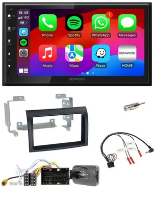 Kenwood Lenkrad USB DAB 2DIN Bluetooth Autoradio für Citroen Jumper ab 14 schwar - Bild 1 von 4