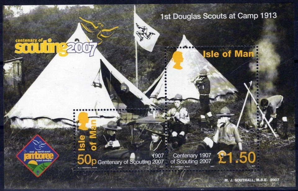 Isle of Man 1188d MNH Manx Scouts Jamboree Emblem ZAYIX 061223SM170M - Image 1 of 1