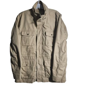 L.L. Bean Herren Feldmantel Jacke Large Regular Beige Utility Freizeit Militär - Bild 1 von 12