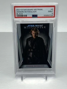 2021 Topps Star Wars Masterwork 6 Anakin Skywalker Black Refractor 3/5 PSA 9 - Picture 1 of 2