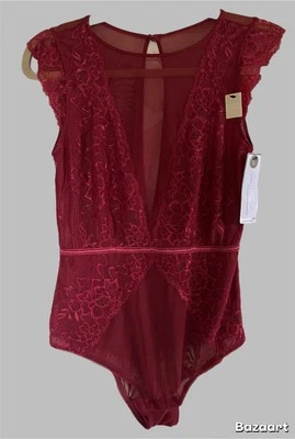 Marilyn Monroe Women’s  Sheer Sexy Lingerie Babydoll Top Size Large Red  NWT - Image 1 of 4