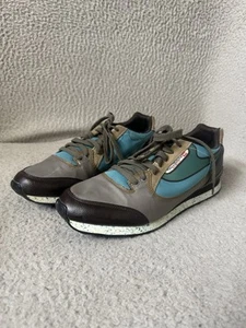 Diesel Aramis Scarpe Uomo Taglia 11 Grigio Blu Retro Runner Sneakers Casual RN93243 - Foto 1 di 10