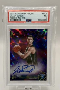 Jalen Suggs RC Auto - 2021 Panini NBA Hoops Rookie Ink - PSA 7 Auto /25 - Bild 1 von 1