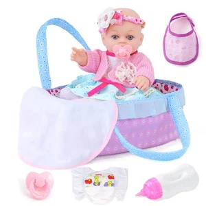Realistic Baby Dolls 12 Inch Girl Baby Doll with Accessories and Clothes Incl... - Picture 1 of 6