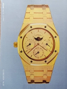 AUDEMARS PIGUET vintage Watch Print Ad ! " Royal OAK /Golden Watch " - Picture 1 of 1