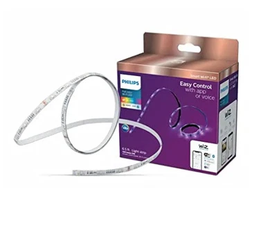 PHILIPS SMART WI-FI WIZ COLOR LIGHT STRIP 6.5FT (2M) STARTER KIT 25249 - WHITE - Image 1 of 4