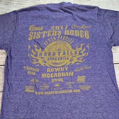 Camisa de montar Sisters Rodeo Crown Royal Riders Bull 2017 para hombre talla mediana púrpura Foto 1 de 4